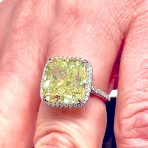 925 Sterling silver cocktail ring size 7